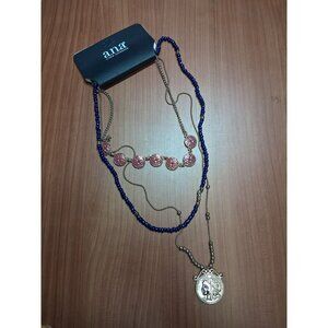 NWT A.N.A. Layered Necklace Boho Business Casual Y2K Office Preppy AF3